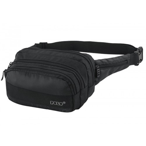 POLO ΑΝΔΡΙΚΟ DOUBLE SQUARE ΤΣΑΝΤΑΚΙ ΜΕΣΗΣ ΜΑΥΡΟ 908106-2000