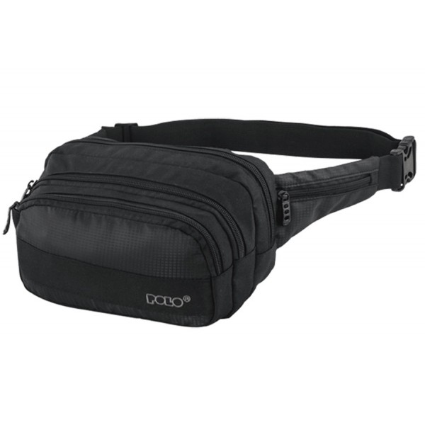 POLO ΑΝΔΡΙΚΟ DOUBLE SQUARE ΤΣΑΝΤΑΚΙ ΜΕΣΗΣ ΜΑΥΡΟ 908106-2000